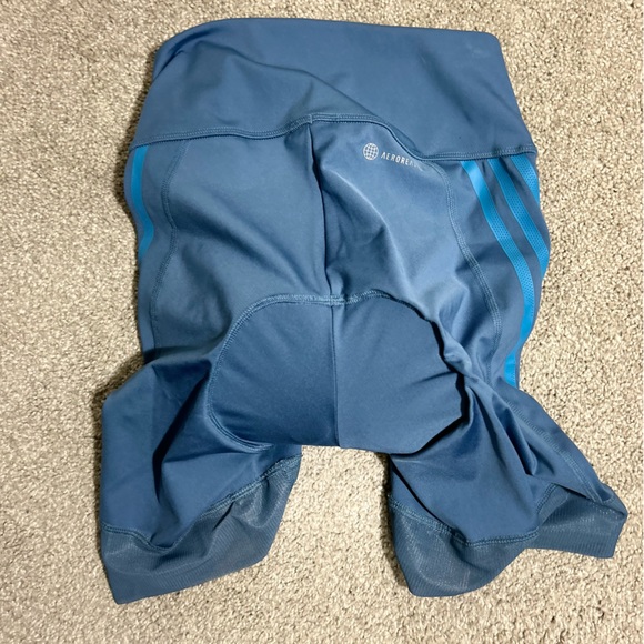 NWT $100 ADIDAS Women S Cycling Bike Padded Short Spinning Tights Primeblue BLUE - Picture 6 of 9
